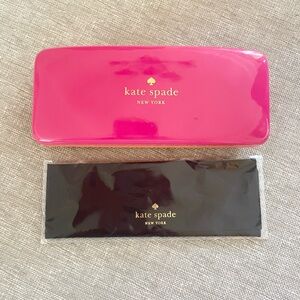 Kate Spade Pink/Orange Eyeglasses Case